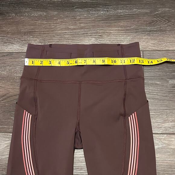 Lululemon Women's Speed Limit Crop 23"  Size 6 Reddish Brown Color - Picture 7 of 8